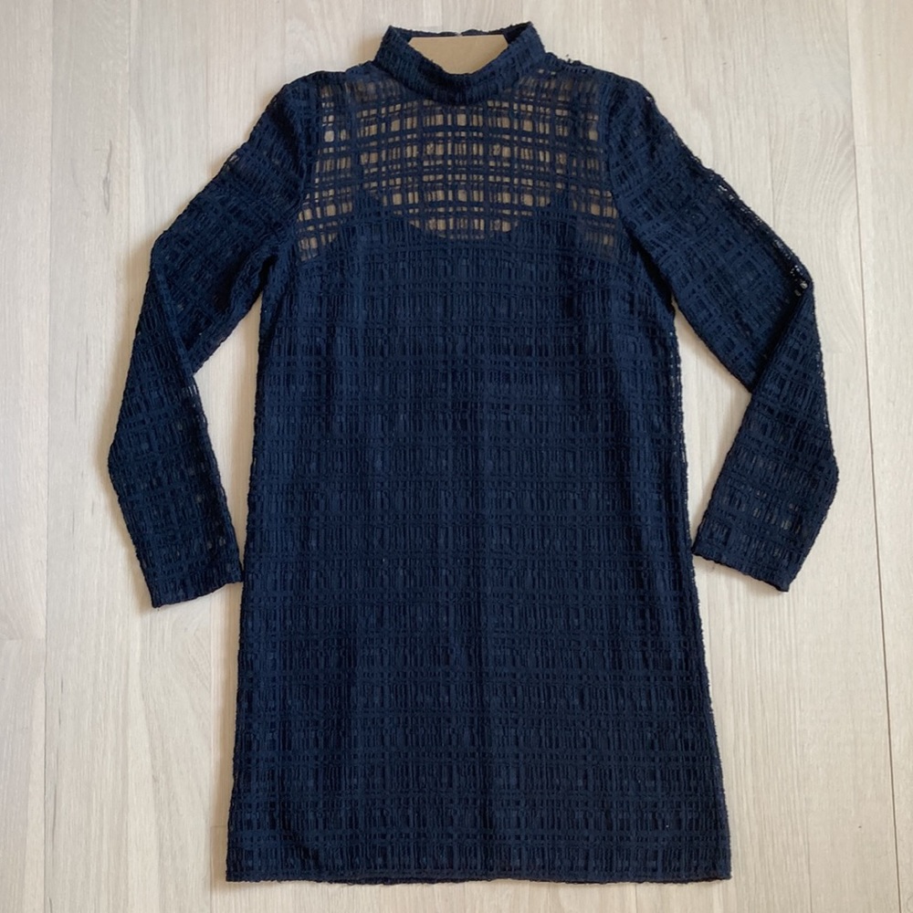 & Other stories Short Black Dress with Long Sleeve